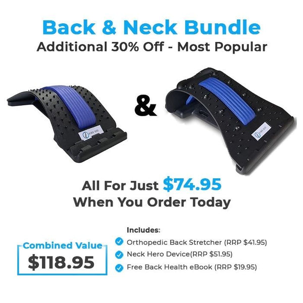 Neck Stretcher Cervical Traction Device for Neck Pain Relief and Back  Stretcher for Lower Back Pain Relief Lumbar Support Bundle